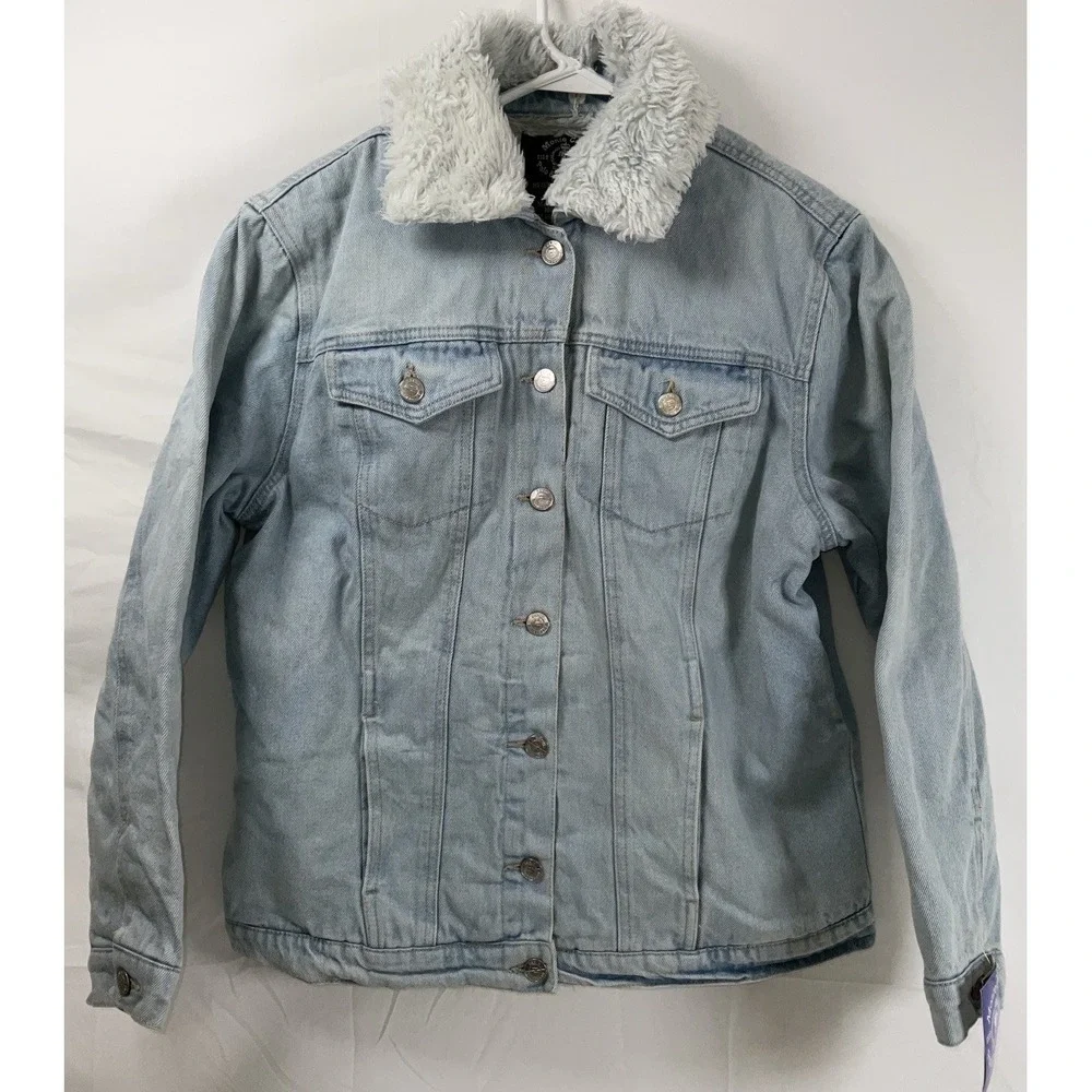 NWT Men Monte Carlo Polo & Jockey‎ Club Sherpa Lined Denim Trucker Jacket Medium